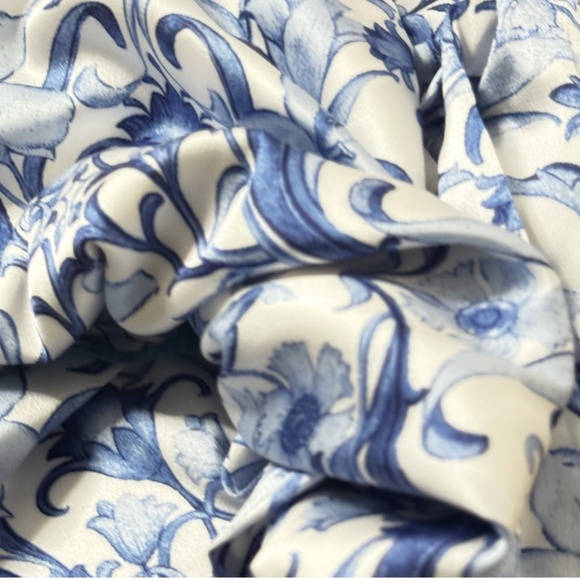 NWT Tahari Petite Hammered Satin Shirt Dress Faux Wrap Styling Long Sleeve Midi - Picture 13 of 16